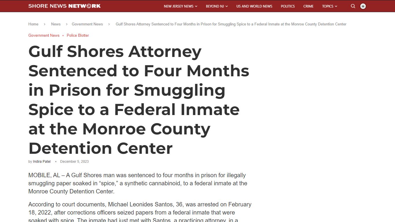 Gulf Shores Attorney Sentenced to Four Months in Prison for Smuggling ...